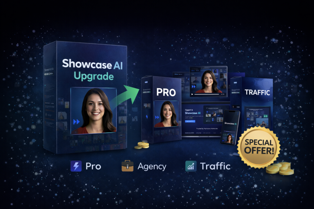 Showcase AI OTO upgrades showing advanced features and add-ons